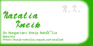 natalia kneip business card